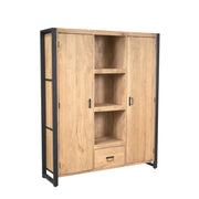 Boekenkast Britt Mangohout Naturel 150cm-Boekenkasten-Starfurn