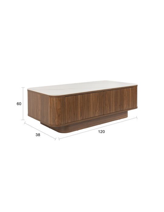Salontafel Almira Hout Bruin 60x120 cm