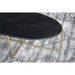 Salontafel Anthony black/brass Mangohout Zwart 110x40 cm-Salontafels-Livingfurn