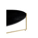 Salontafel Anthony black/brass Mangohout Zwart 110x40 cm-Salontafels-Livingfurn