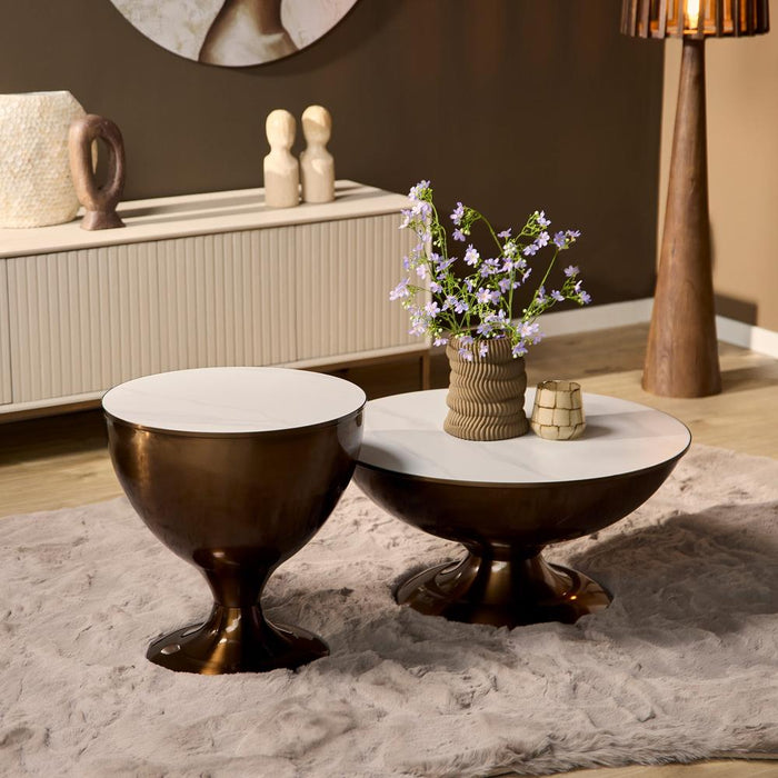Salontafel Ava Metaal 75 cm-Salontafels-Starfurn