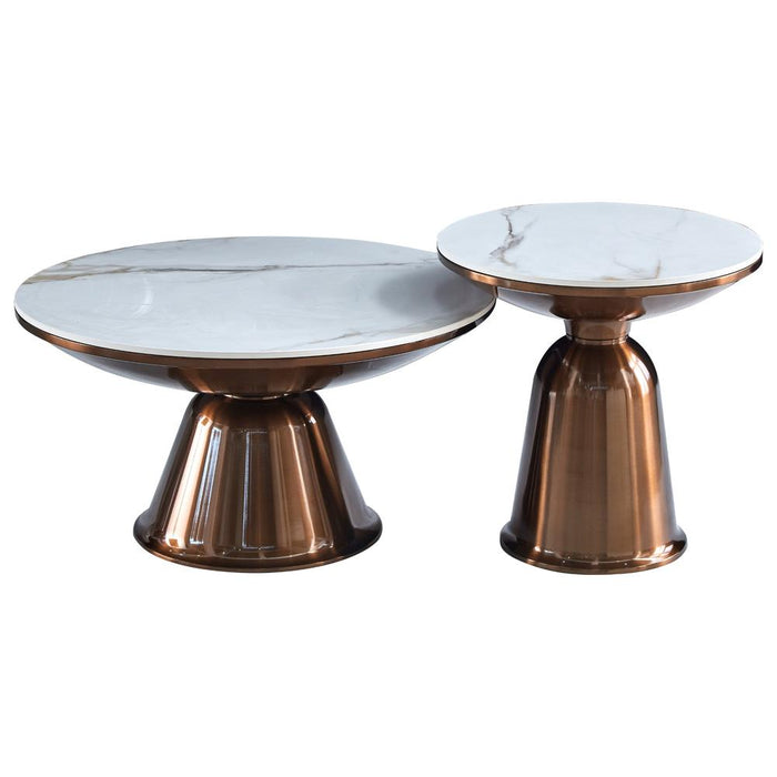 Salontafel Ava Metaal 75 cm-Salontafels-Starfurn