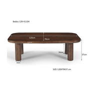 Salontafel Badou Mangohout Naturel hout 120x70 cm-Salontafels-Livingfurn