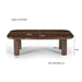 Salontafel Badou Mangohout Naturel hout 120x70 cm-Salontafels-Livingfurn