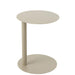 Salontafel Beige Metaal Rond 40 cm-Bijzettafels-J-Line