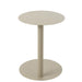 Salontafel Beige Metaal Rond 40 cm-Bijzettafels-J-Line