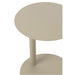 Salontafel Beige Metaal Rond 40 cm-Salontafels-J-Line