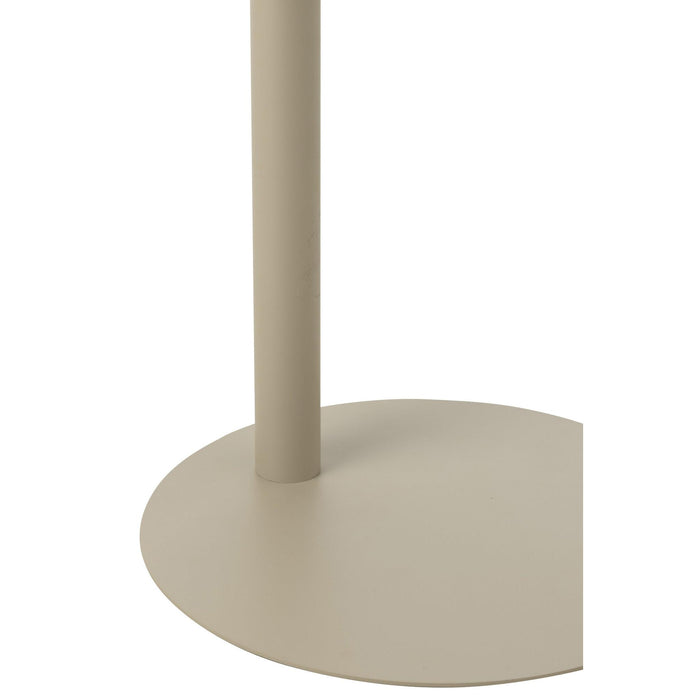 Salontafel Beige Metaal Rond 40 cm-Salontafels-J-Line