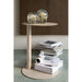 Salontafel Beige Metaal Rond 40 cm-Salontafels-J-Line