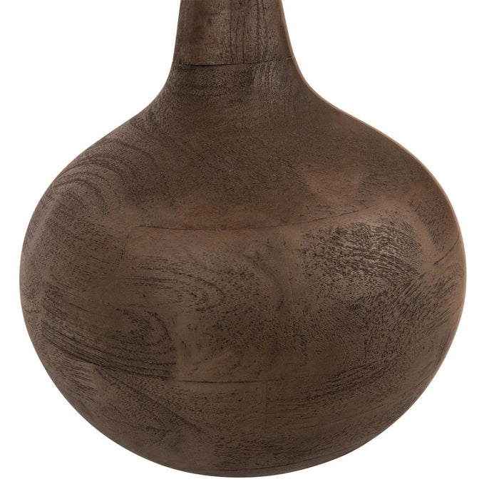 Salontafel Bijzettafels Mangohout Grijs 55 cm-Bijzettafels-PTMD