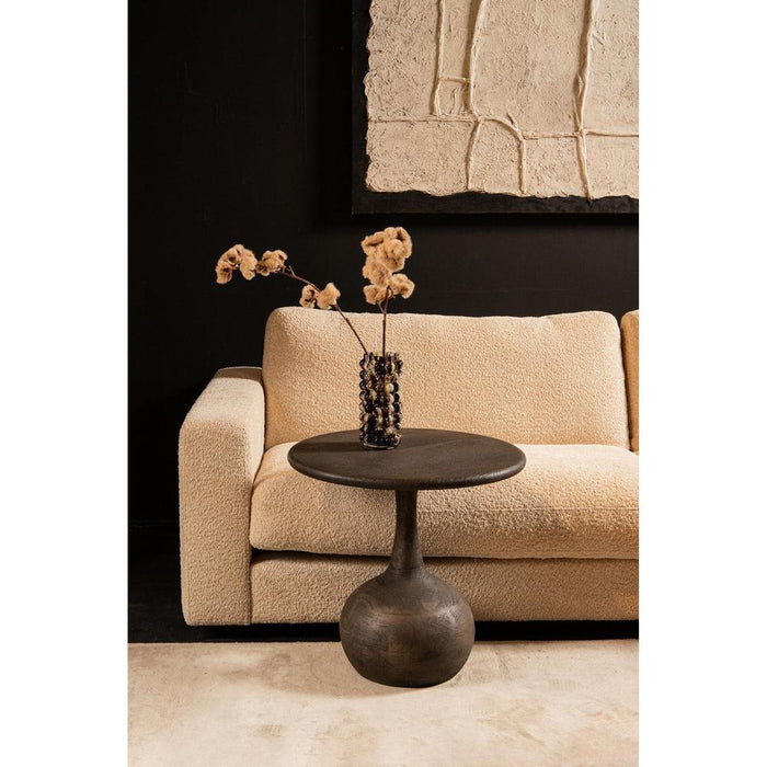 Salontafel Bijzettafels Mangohout Grijs 55 cm-PTMD