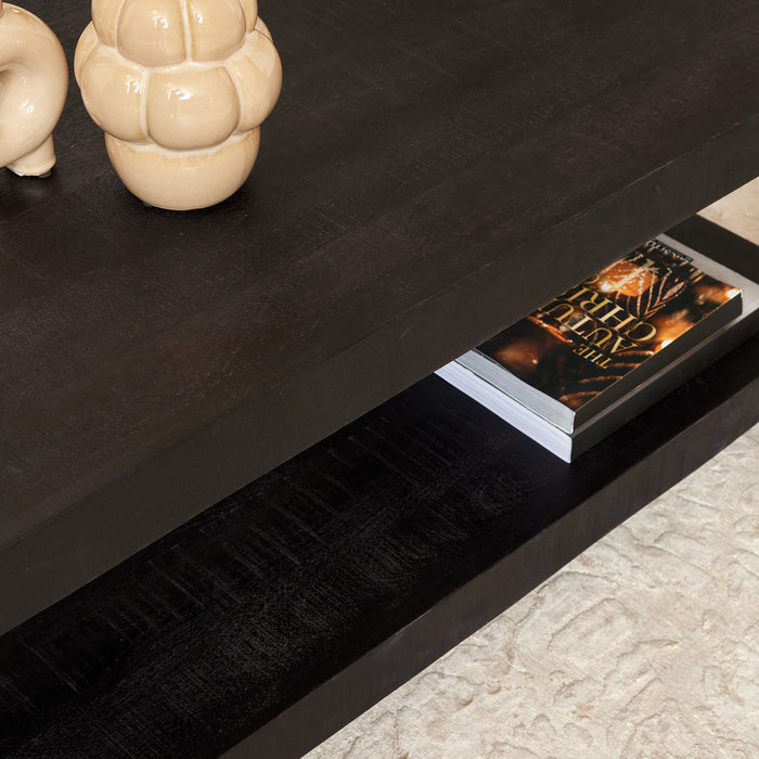 Salontafel Boaz Black met onderblad | 110 cm-Salontafels-Starfurn