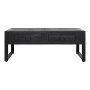 Salontafel Boaz Zwart met 2 lades 120 cm 120x60x45 cm-Salontafels-Starfurn