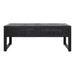 Salontafel Boaz Zwart met 2 lades 120 cm 120x60x45 cm-Salontafels-Starfurn