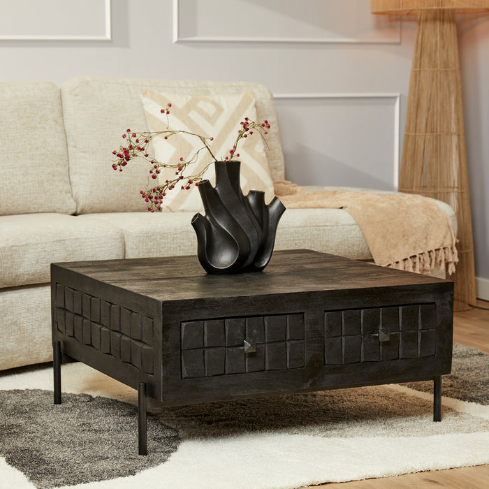 Salontafel Brandy Black | 80x80 cm-Salontafels-Starfurn