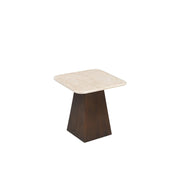 Salontafel Brix Bottecino Mangohout Crème wit 45 cm 45x45x50 cm-Salontafels-Livingfurn