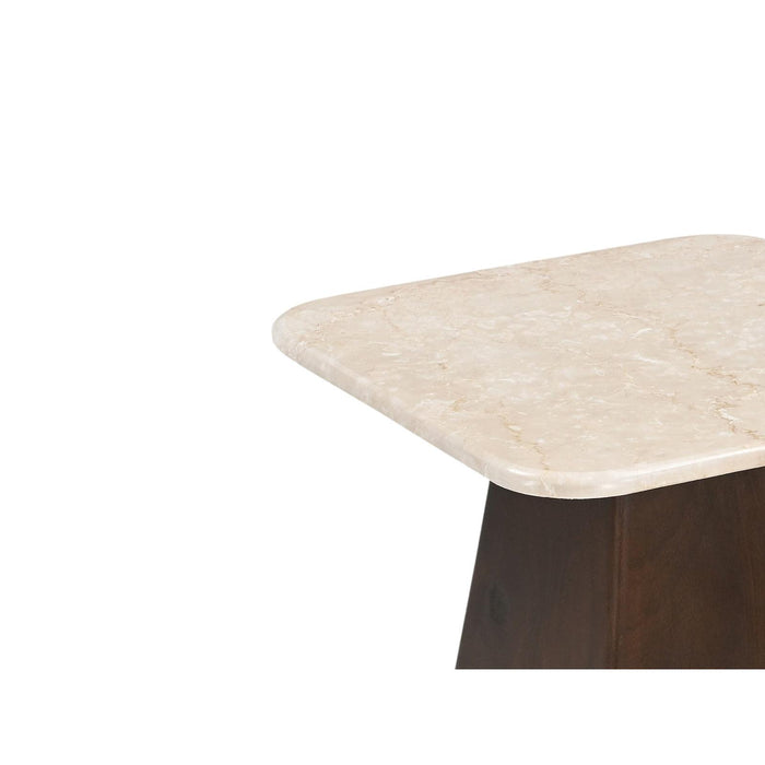 Salontafel Brix Bottecino Mangohout Crème wit 45 cm-Salontafels-Livingfurn