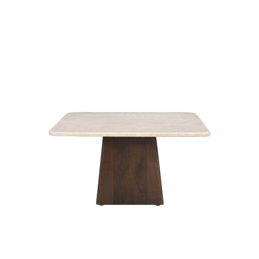 Salontafel Brix Bottecino Mangohout Crème wit 75 cm-Salontafels-Livingfurn