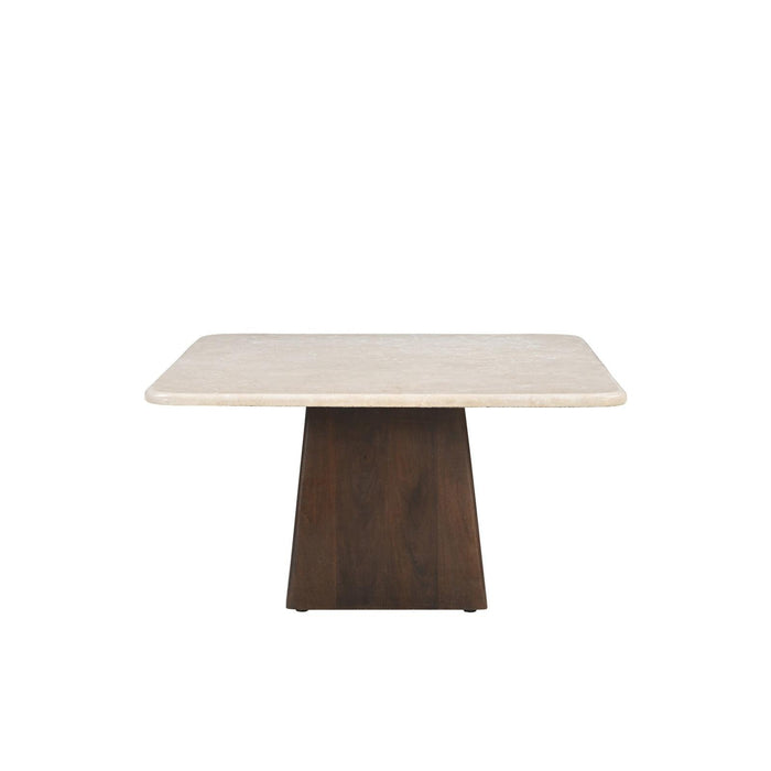 Salontafel Brix Bottecino Mangohout Crème wit 75 cm-Salontafels-Livingfurn