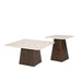 Salontafel Brix Bottecino Mangohout Crème wit 75 cm-Salontafels-Livingfurn
