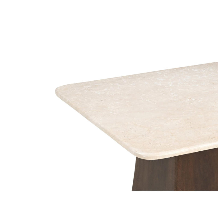 Salontafel Brix Bottecino Mangohout Crème wit 75 cm-Salontafels-Livingfurn