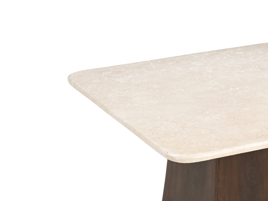 Salontafel Brix Bottecino Mangohout Crème wit 75 cm-Salontafels-Livingfurn
