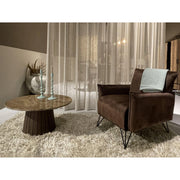 Salontafel Brix Emperador Mangohout Bruin 80 cm 80x80x38 cm-Salontafels-Livingfurn
