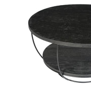 Salontafel Brix Evan Norris Mangohout Zwart 65 cm 65x65x34 cm-Salontafels-Livingfurn