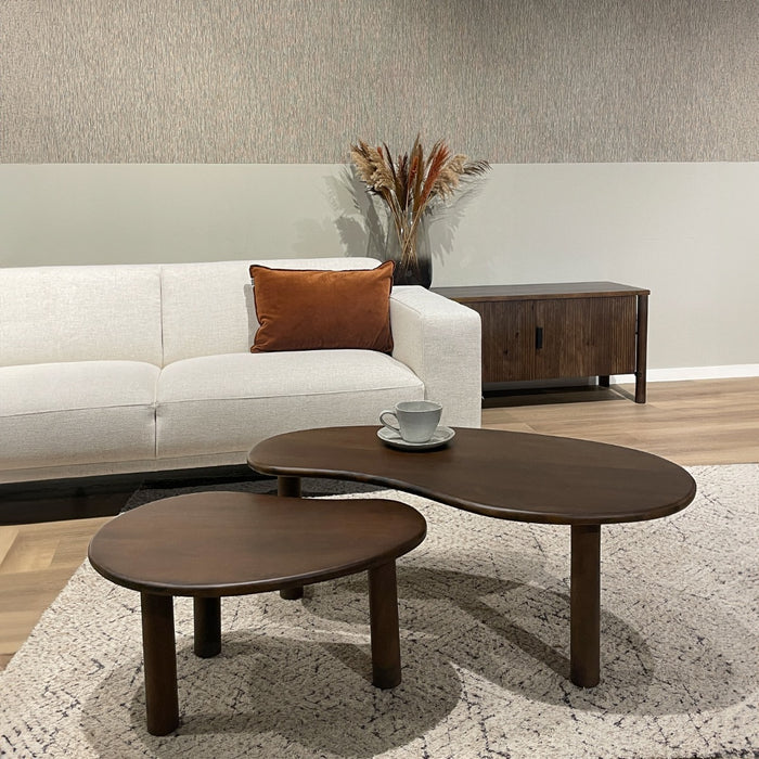 Salontafel Brix Nubi Mangohout Bruin 60x110 cm-Salontafels-Livingfurn