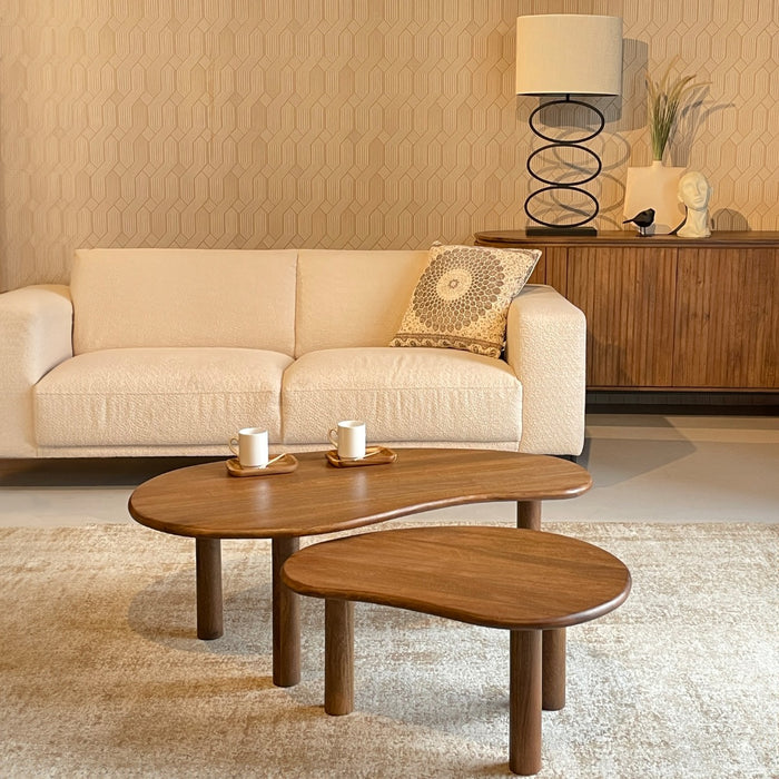 Salontafel Brix Nubi Mangohout Naturel hout 60x110 cm-Salontafels-Livingfurn