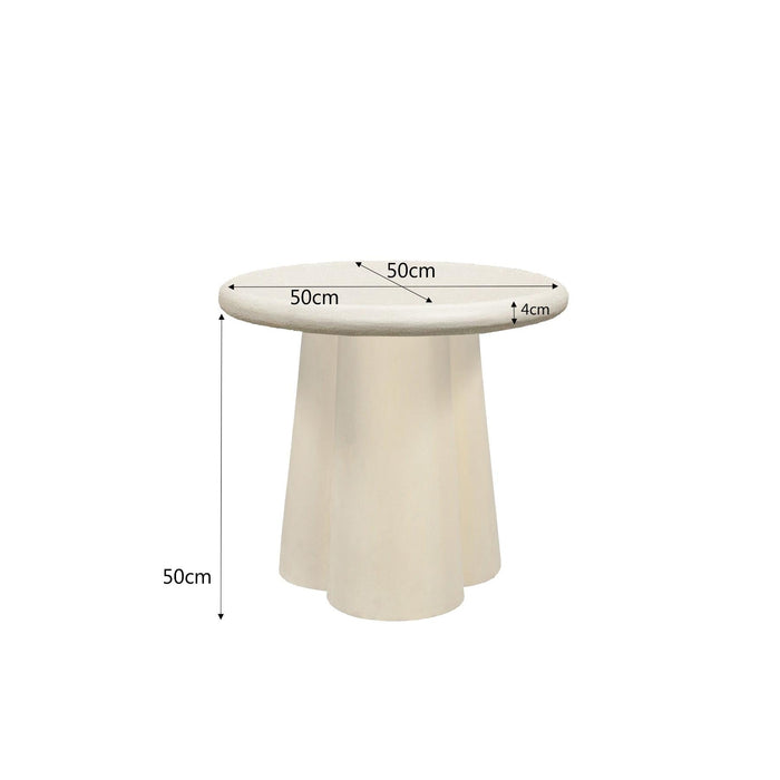Salontafel Brix Salontafel Beton Beige 50 cm 50x50x50 cm-Salontafels-Livingfurn