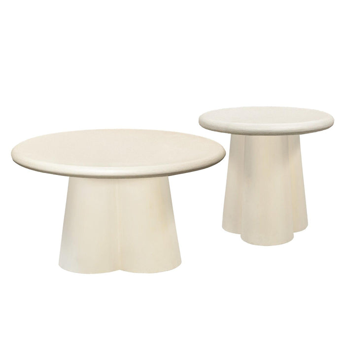 Salontafel Brix Salontafel Beton Beige 80 cm 80x80x42 cm-Salontafels-Livingfurn