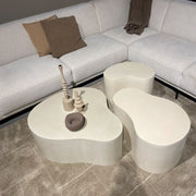 Salontafel Brix Salontafel Beton Beige 85x70 cm-Salontafels-Livingfurn