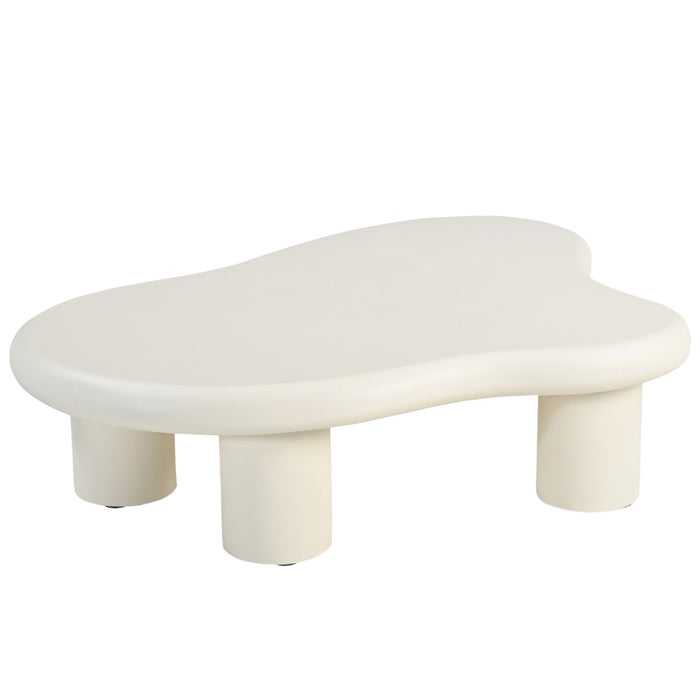 Salontafel Brix Salontafel Beton Crème wit 120x88 cm-Salontafels-Livingfurn