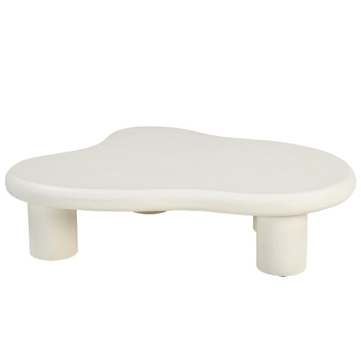 Salontafel Brix Salontafel Beton Crème wit 120x88 cm-Salontafels-Livingfurn