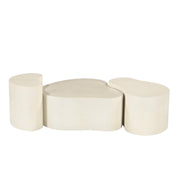 Salontafel Brix Salontafel Beton Crème wit 28x49 cm-Salontafels-Livingfurn