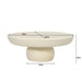 Salontafel Brix Salontafel Beton Crème wit 80 cm 80x80x30 cm-Salontafels-Livingfurn