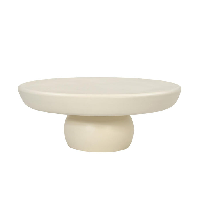 Salontafel Brix Salontafel Beton Crème wit 80 cm 80x80x30 cm-Salontafels-Livingfurn