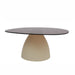 Salontafel Brix Salontafel Glas Beige 76 cm 76x86x35 cm-Salontafels-Livingfurn