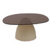 Salontafel Brix Salontafel Glas Beige 76 cm 76x86x35 cm-Salontafels-Livingfurn