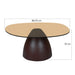 Salontafel Brix Salontafel Glas Bruin 76 cm 76x86x35 cm-Salontafels-Livingfurn