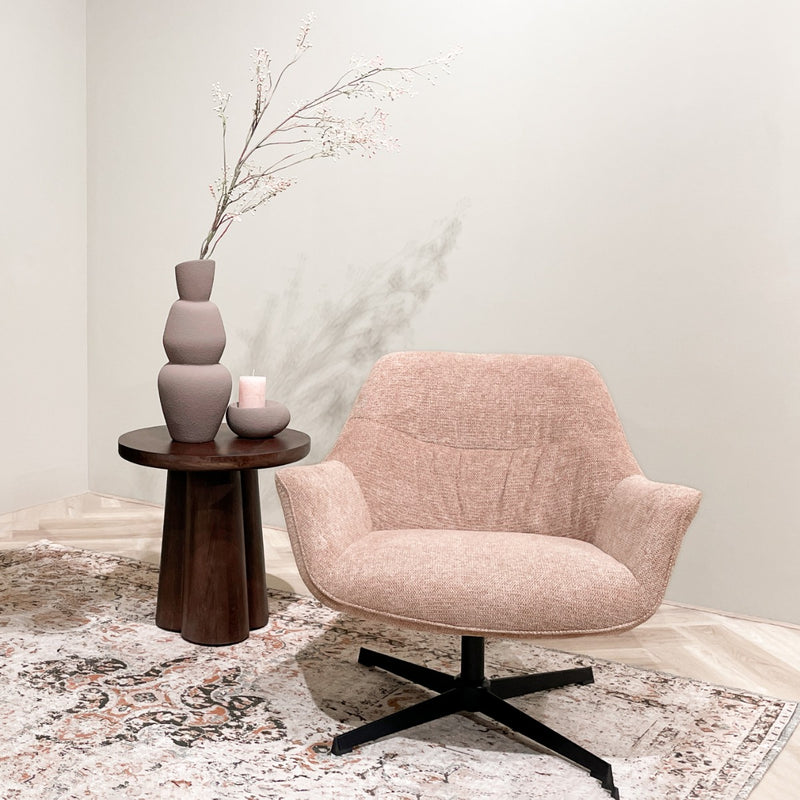 Salontafel Brix Salontafel Mangohout Bruin 50 cm 50x50x49 cm-Salontafels-Livingfurn
