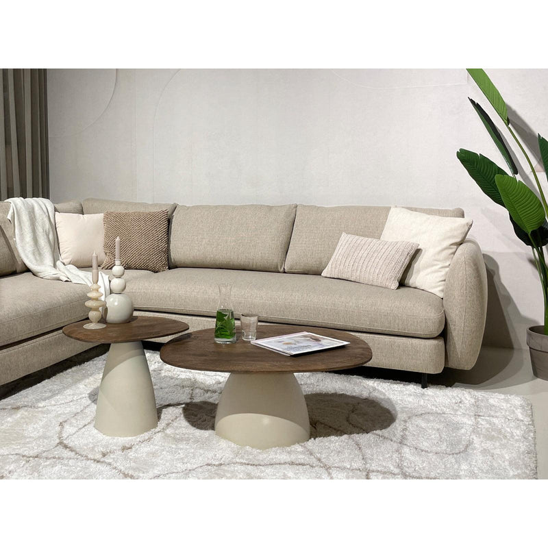Salontafel Brix Salontafel Mangohout Crème wit 43 cm 43x50x42 cm-Salontafels-Livingfurn