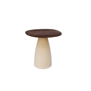 Salontafel Brix Salontafel Mangohout Crème wit 43 cm 43x50x42 cm-Salontafels-Livingfurn