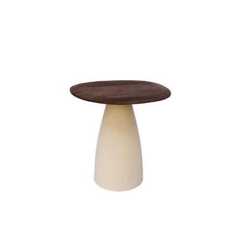 Salontafel Brix Salontafel Mangohout Crème wit 43 cm 43x50x42 cm-Salontafels-Livingfurn