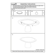Salontafel Brix Salontafel Mangohout Crème wit 76 cm 76x86x37 cm-Salontafels-Livingfurn