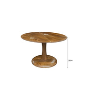 Salontafel Brix Salontafel Mangohout Naturel hout 60 cm-Salontafels-Livingfurn