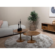 Salontafel Brix Salontafel Mangohout Naturel hout 60 cm-Salontafels-Livingfurn