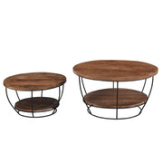 Salontafel Brix Salontafel Mangohout Naturel hout 65 cm-Salontafels-Livingfurn