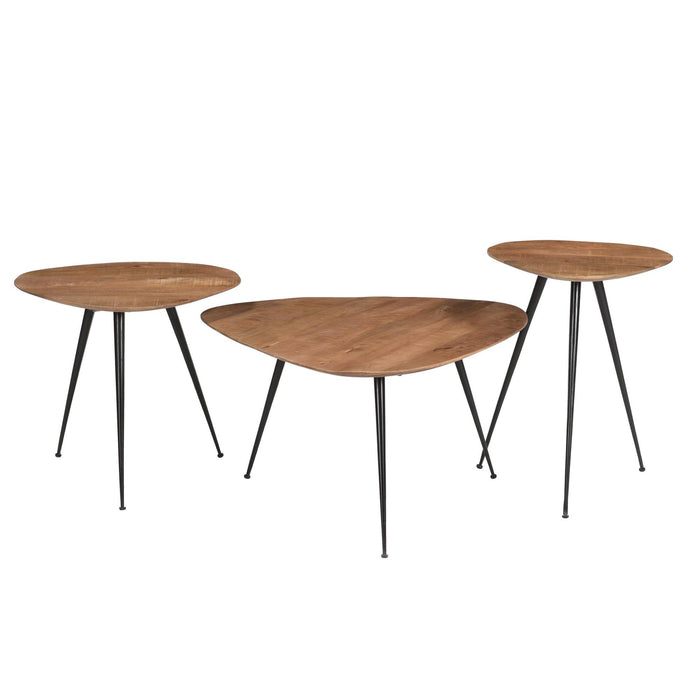 Salontafel Brix Salontafel Mangohout Naturel hout 70 cm-Salontafels-Livingfurn